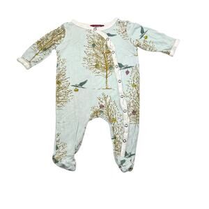 MilkBarn Winter Birds Footed Sleeper